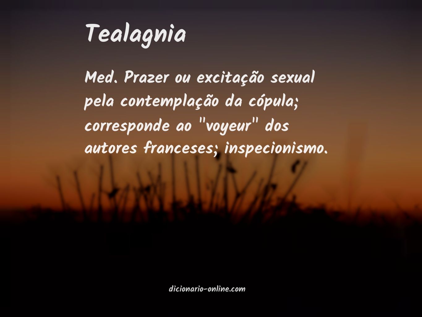 Significado de tealagnia