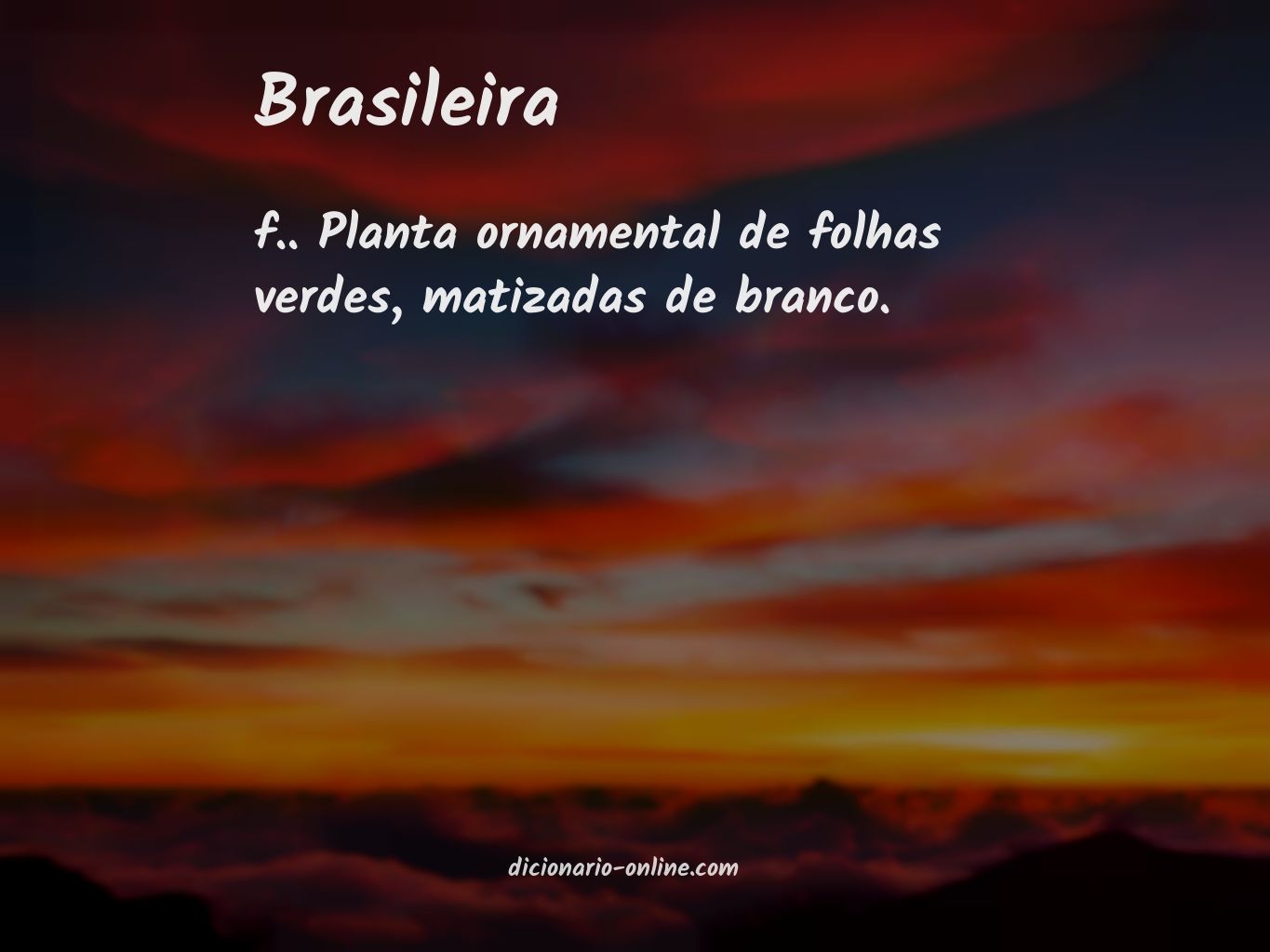 Significado de brasileira