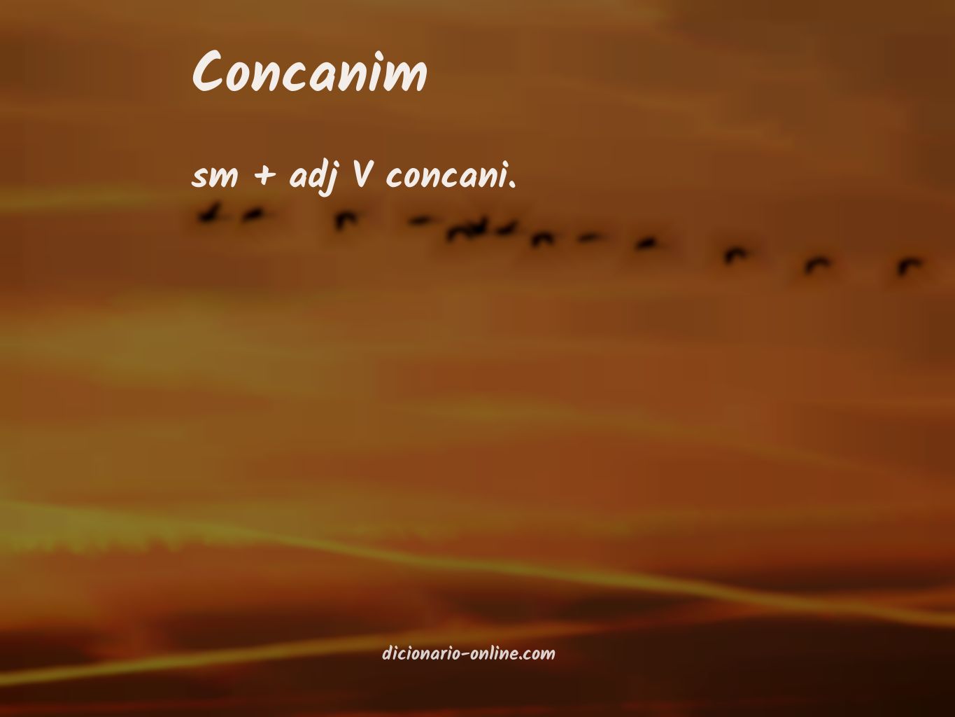 Significado de concanim
