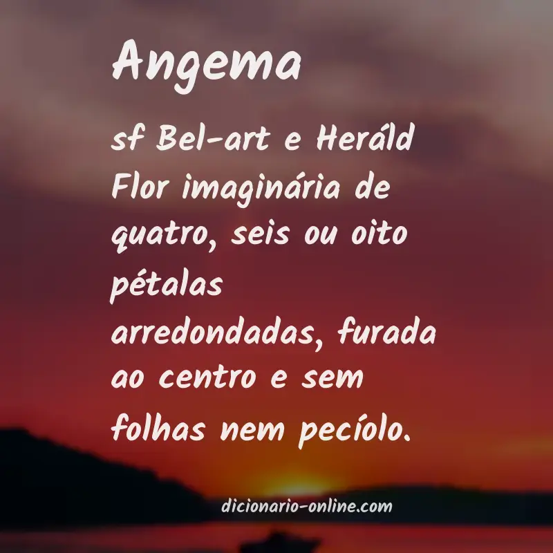Significado de angema