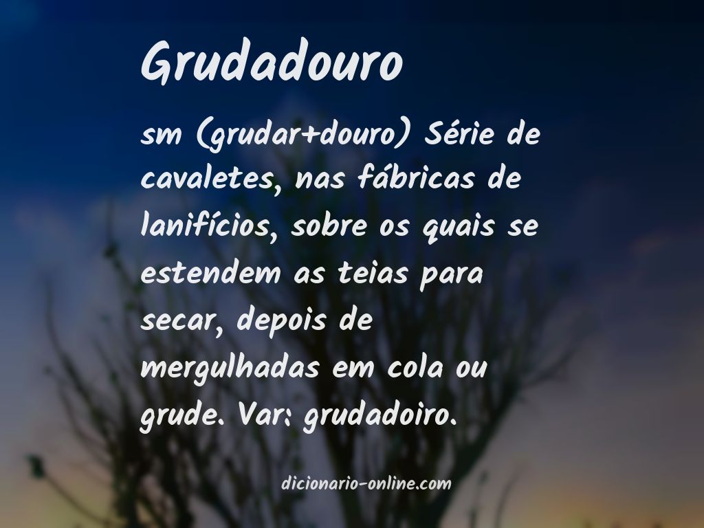 Significado de grudadouro