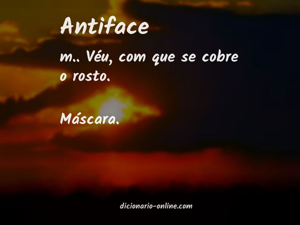 Significado de antiface