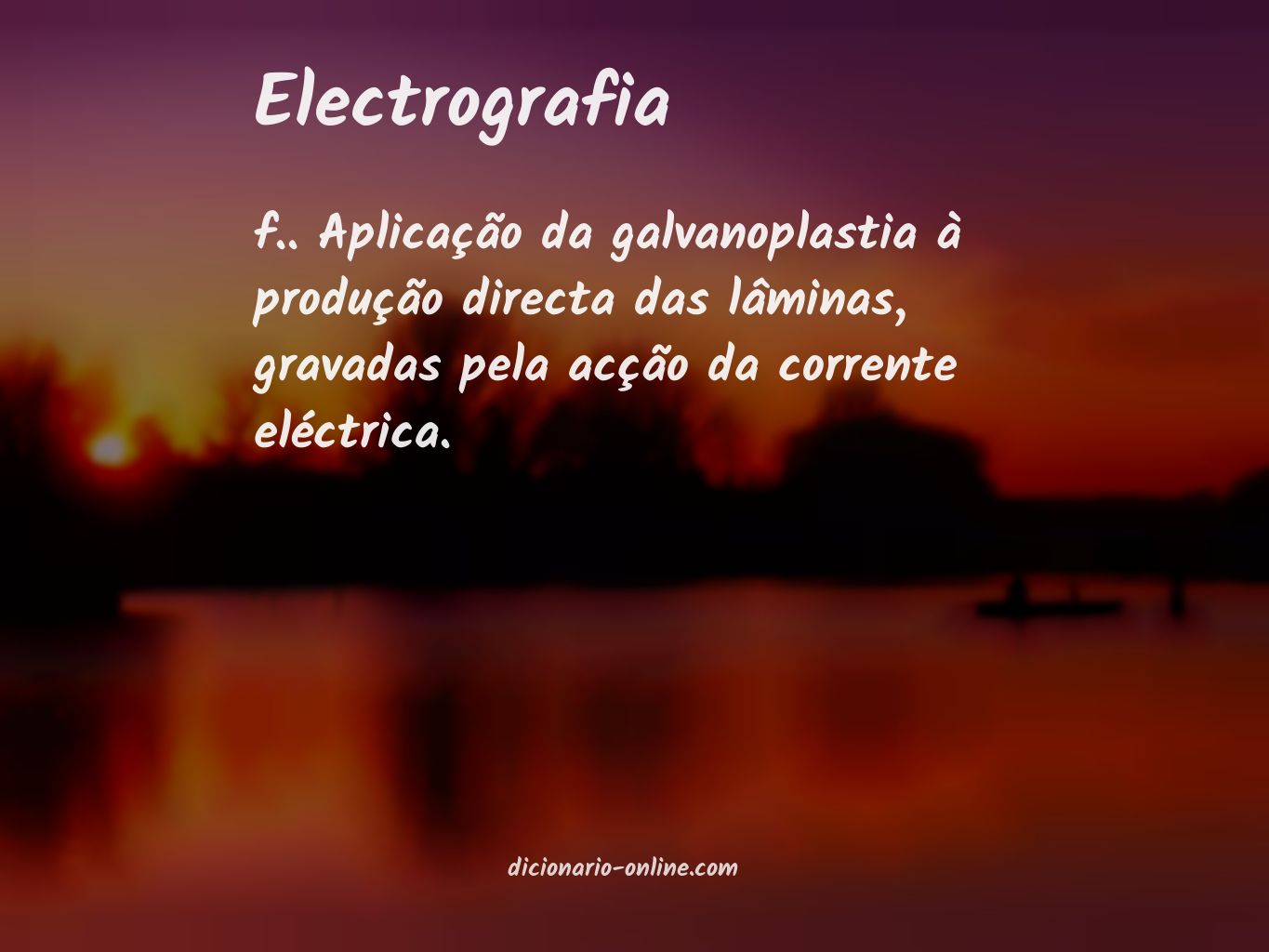 Significado de electrografia