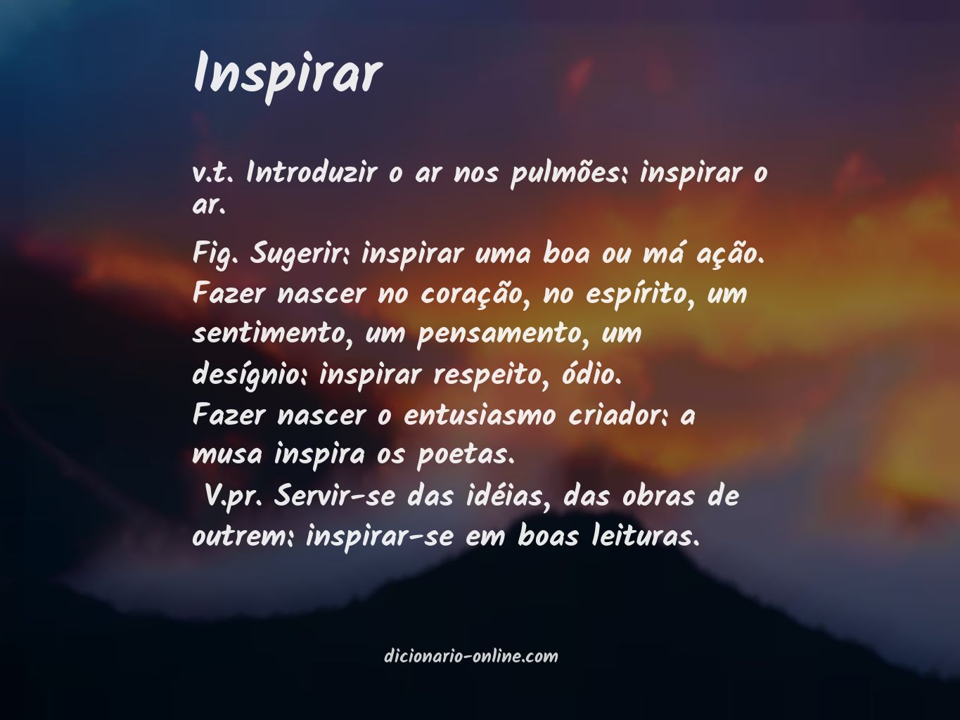 Significado de inspirar