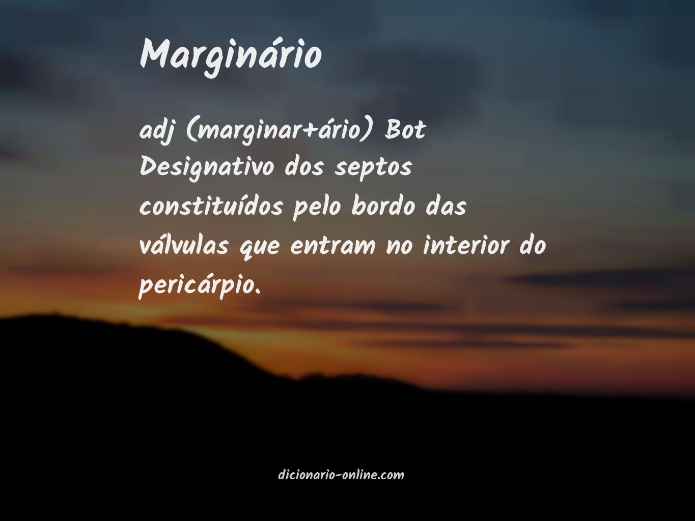 Significado de marginário