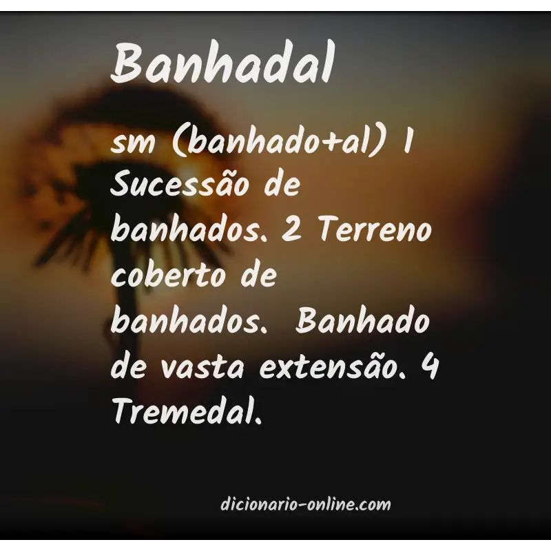 Significado de banhadal