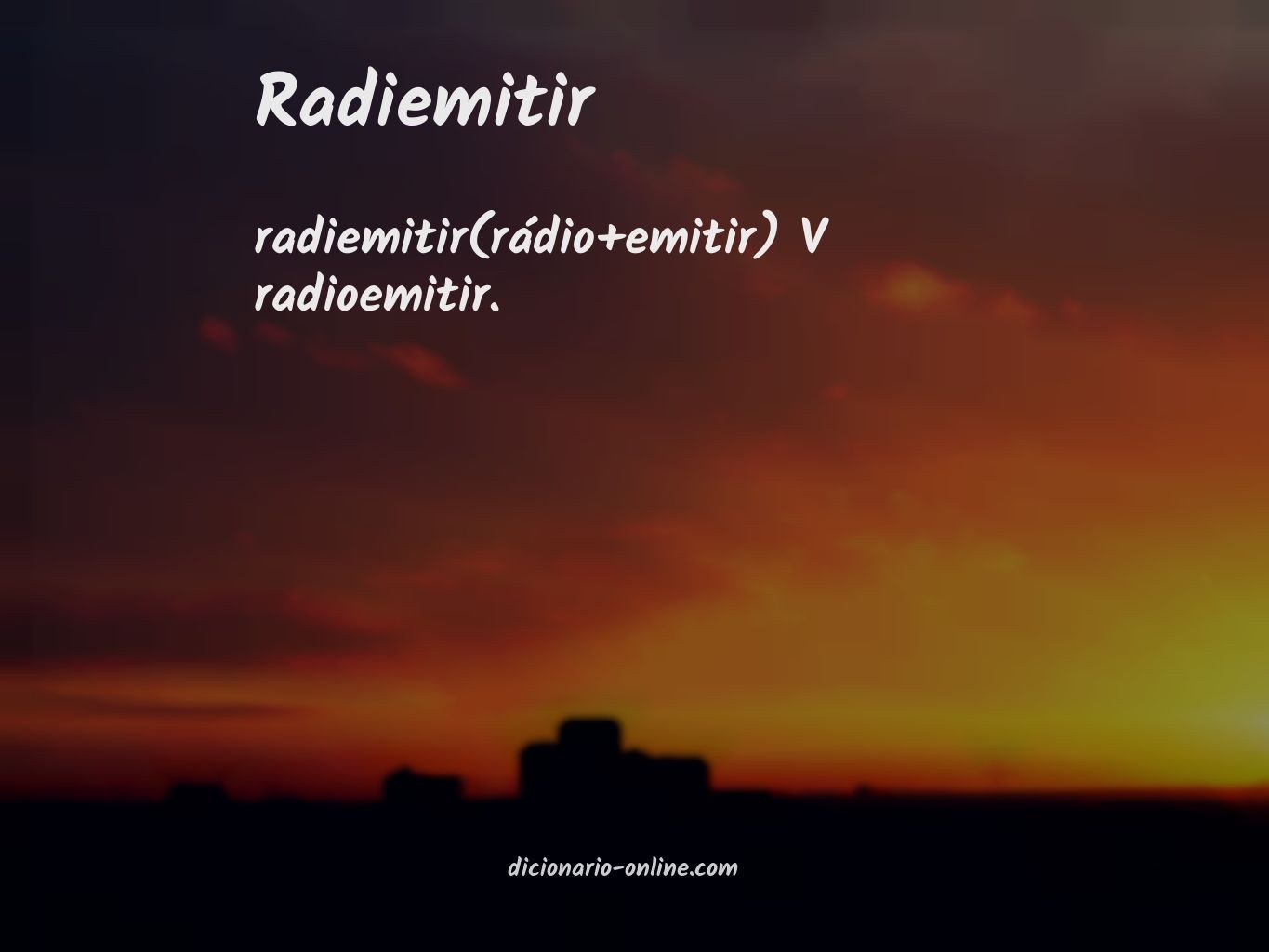 Significado de radiemitir