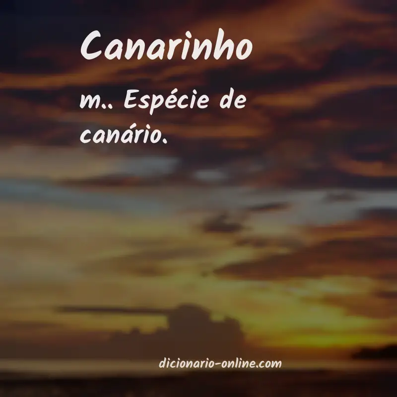 Significado de canarinho