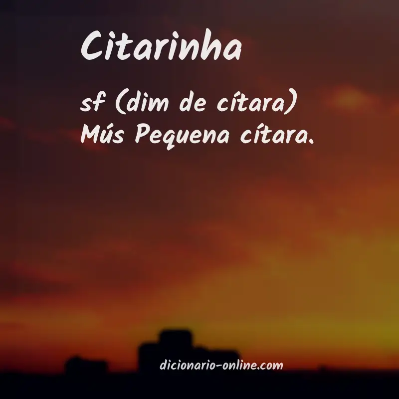 Significado de citarinha