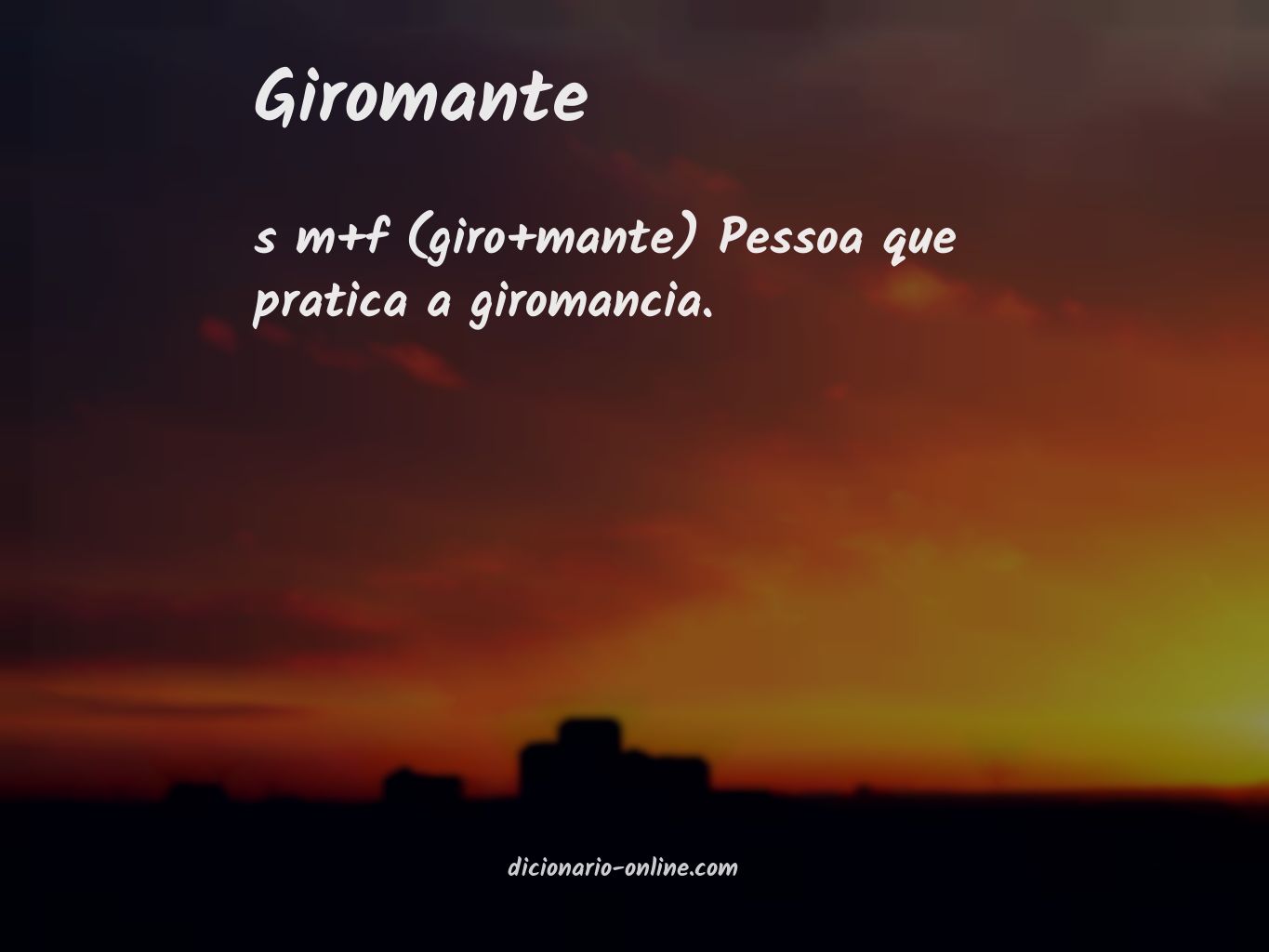 Significado de giromante