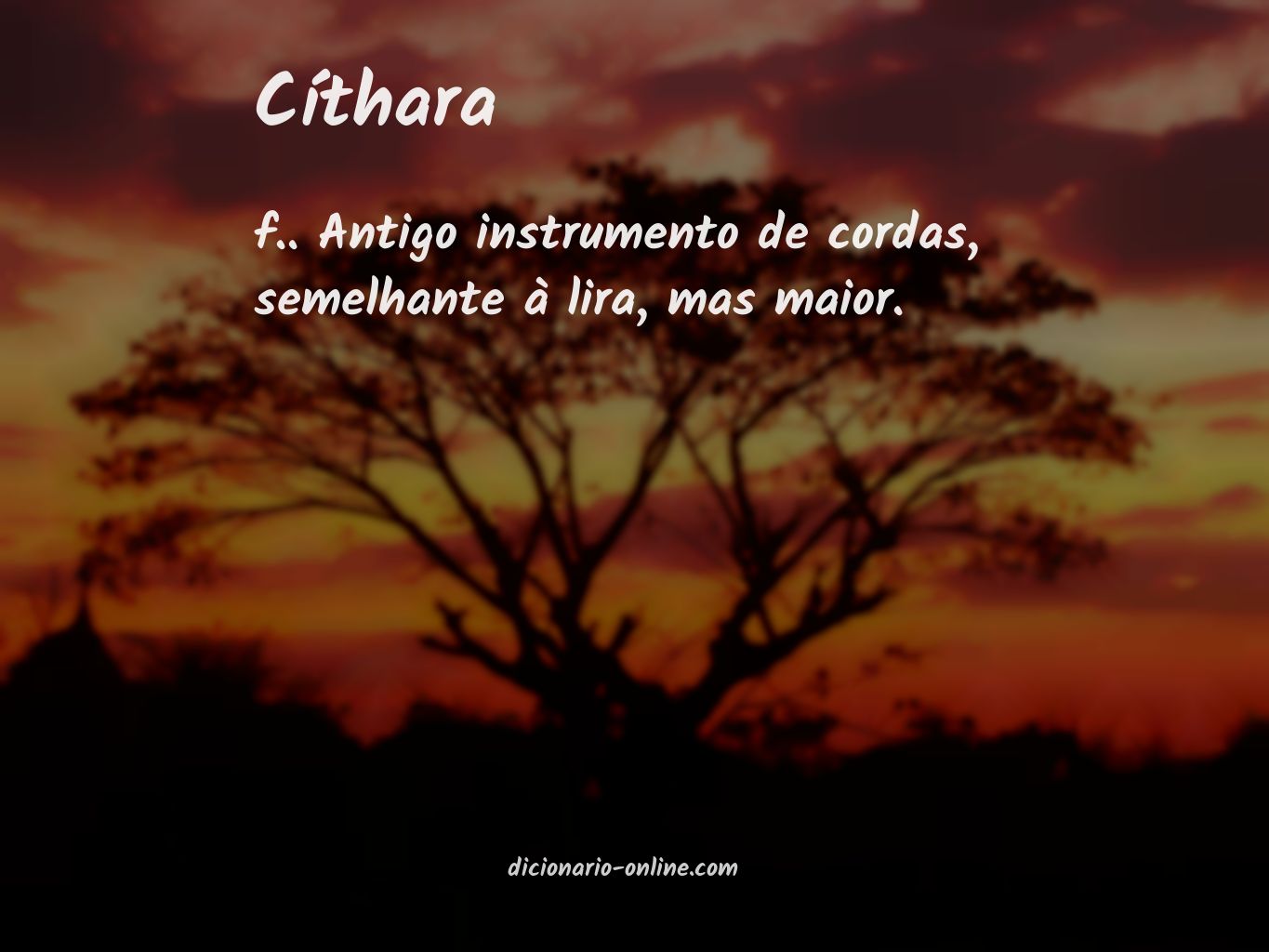 Significado de cíthara