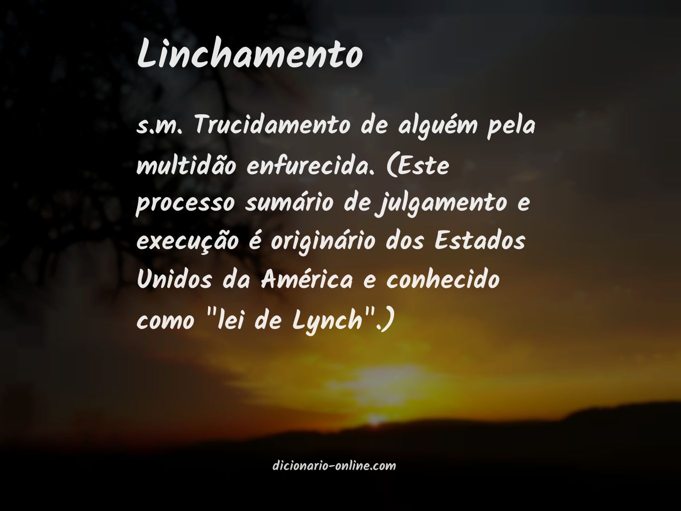 Significado de linchamento