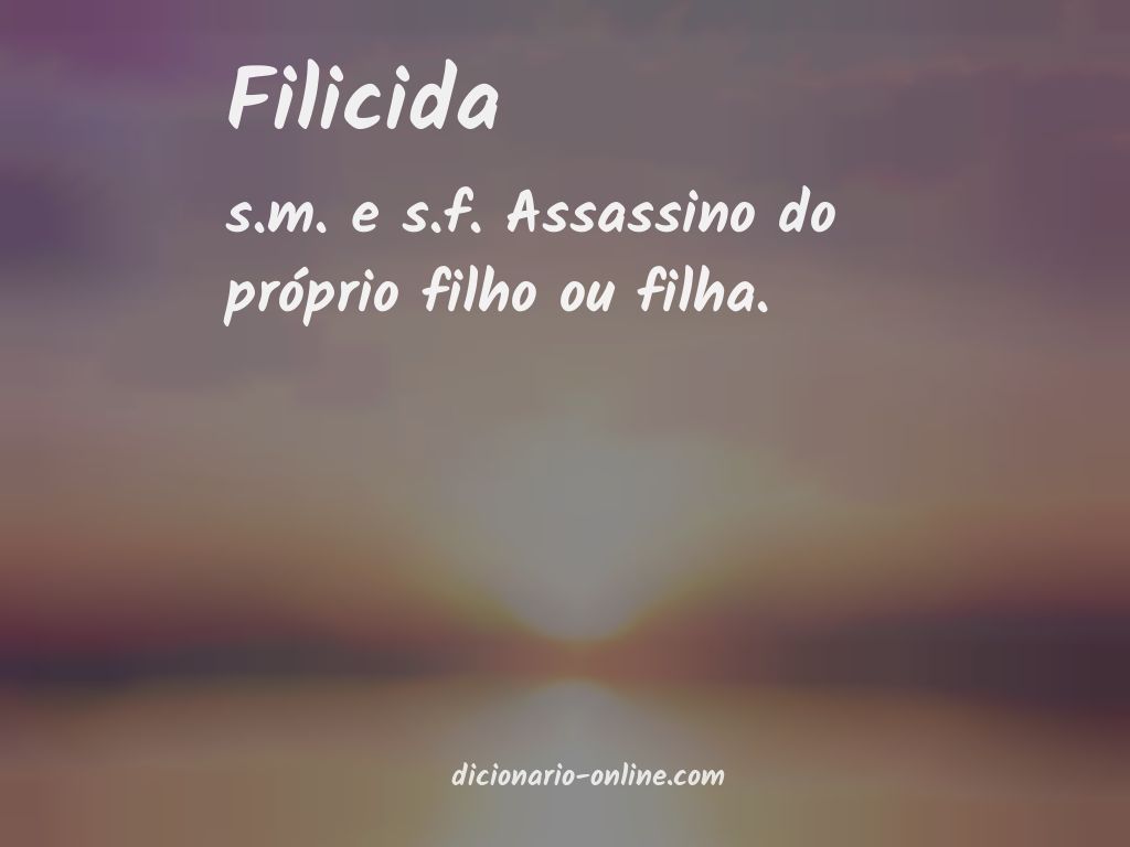 Significado de filicida