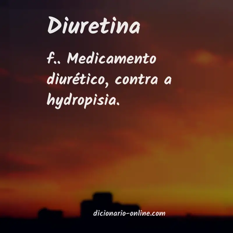 Significado de diuretina