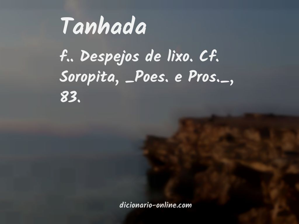 Significado de tanhada