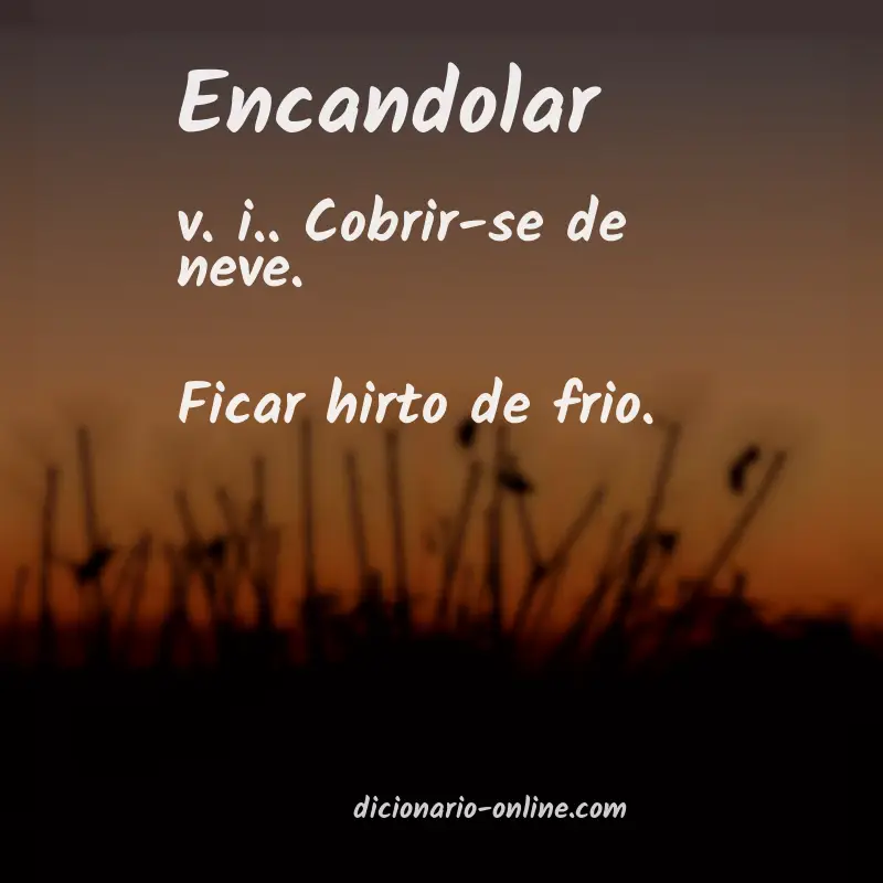 Significado de encandolar
