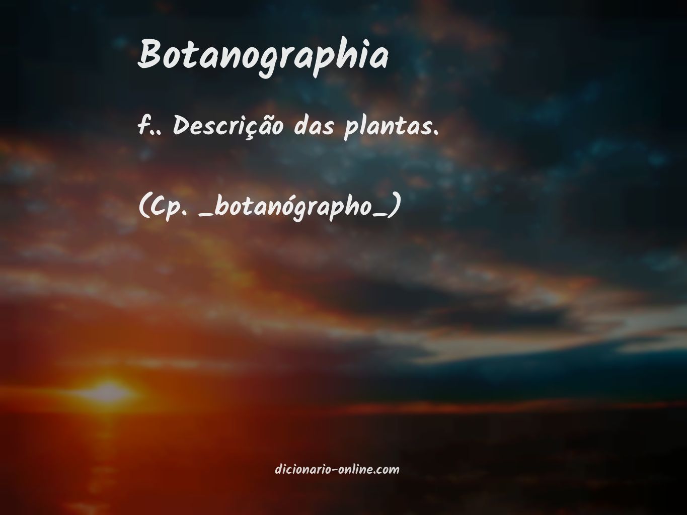 Significado de botanographia