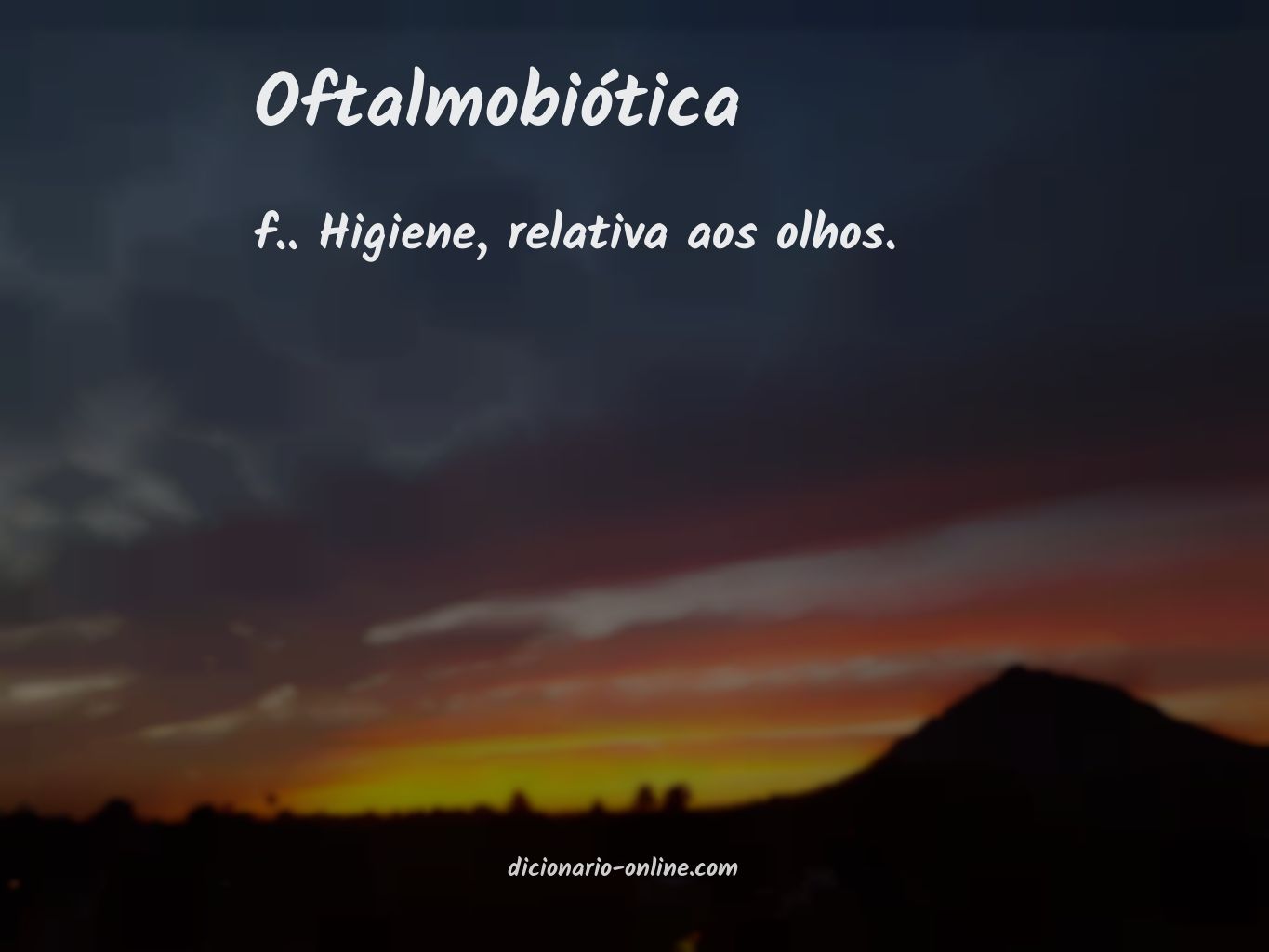 Significado de oftalmobiótica