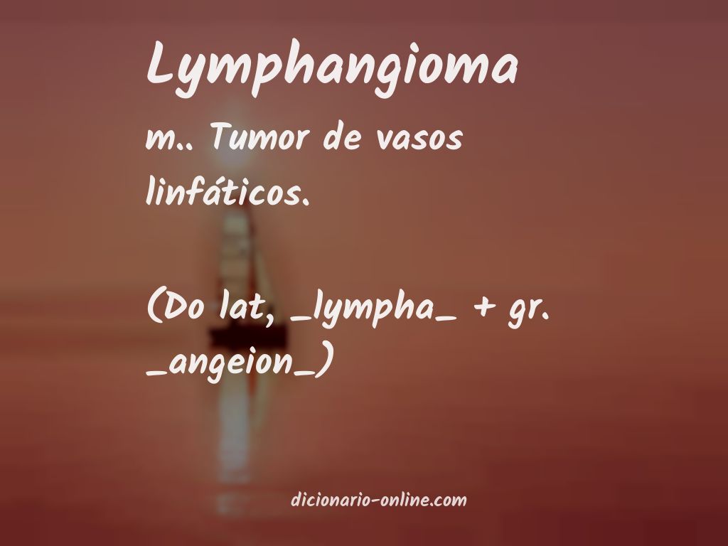 Significado de lymphangioma