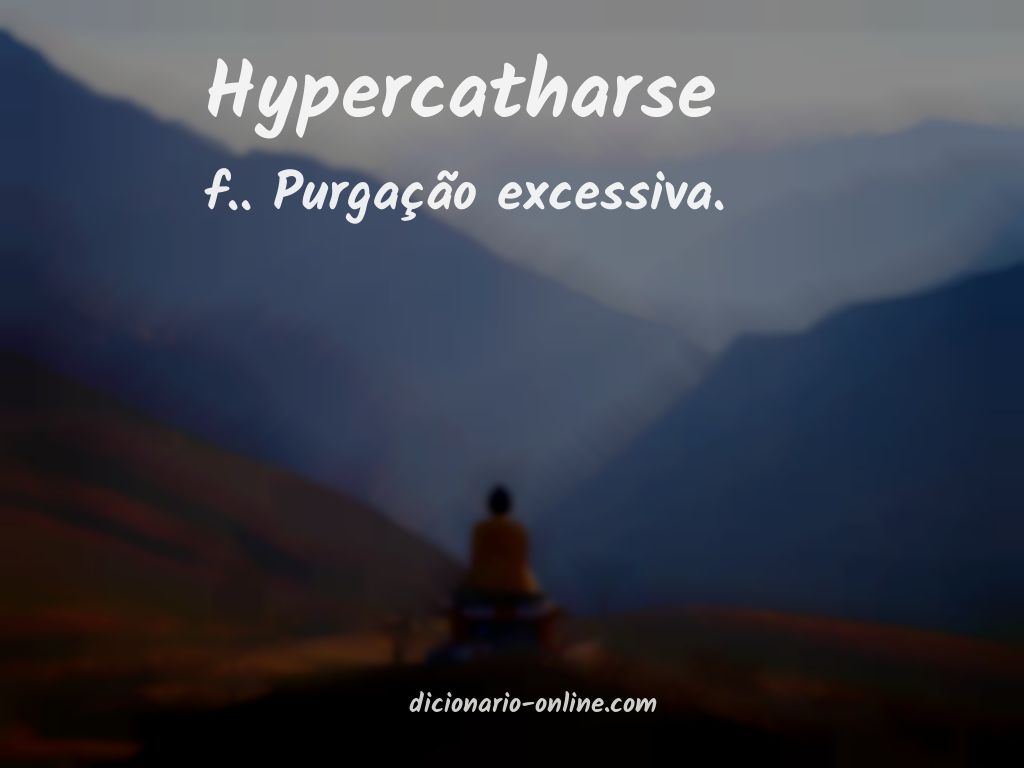 Significado de hypercatharse