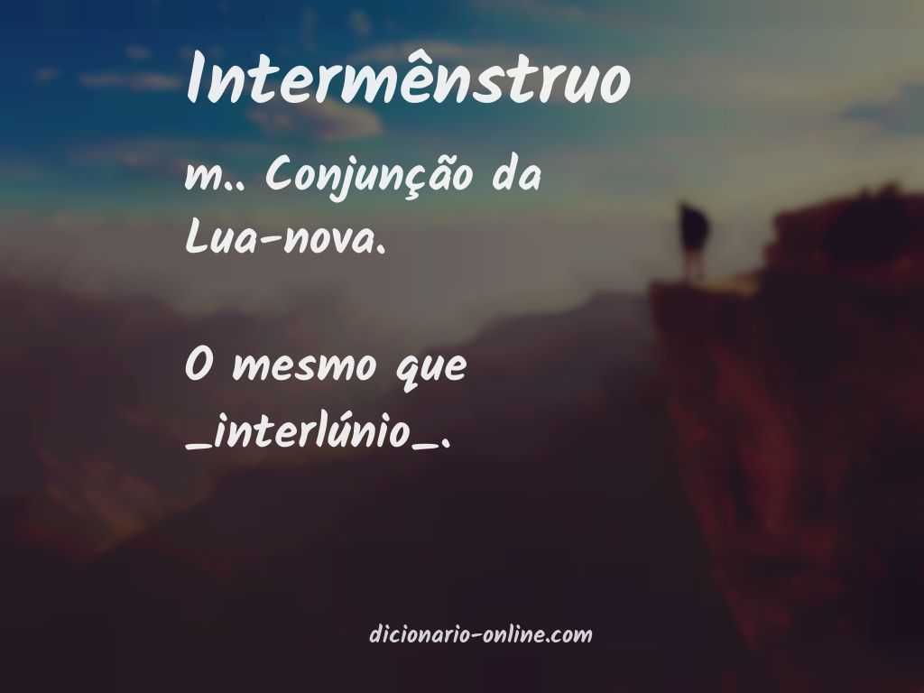 Significado de intermênstruo