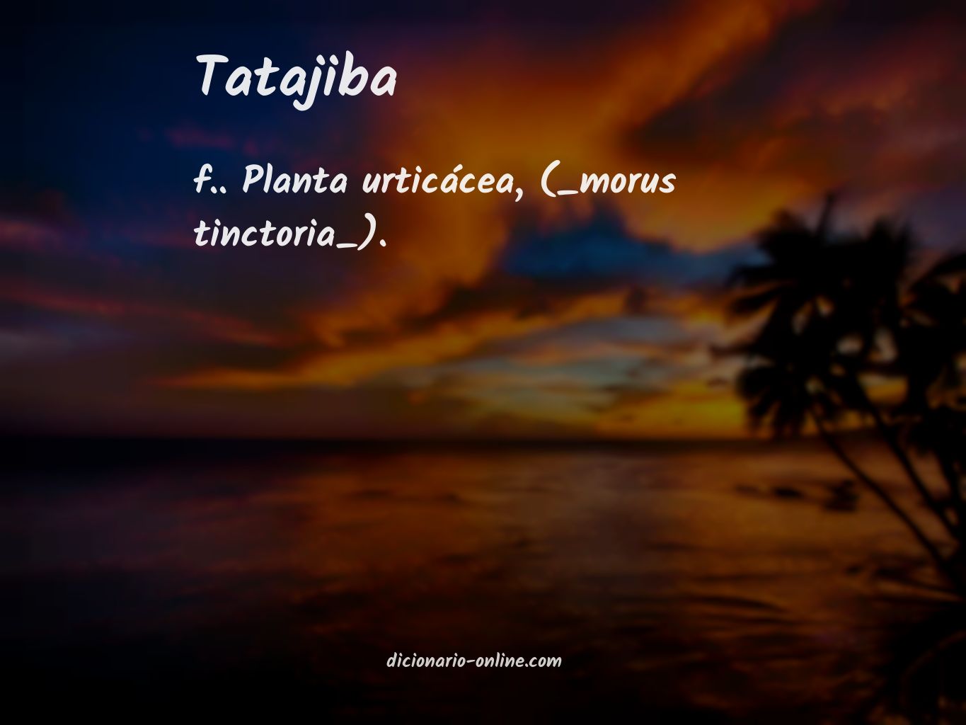 Significado de tatajiba
