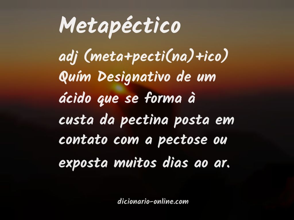 Significado de metapéctico