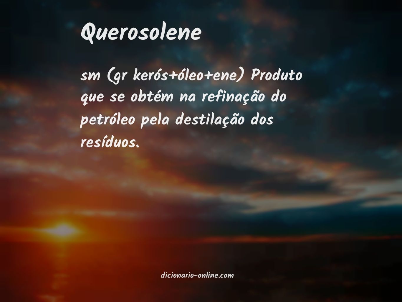 Significado de querosolene