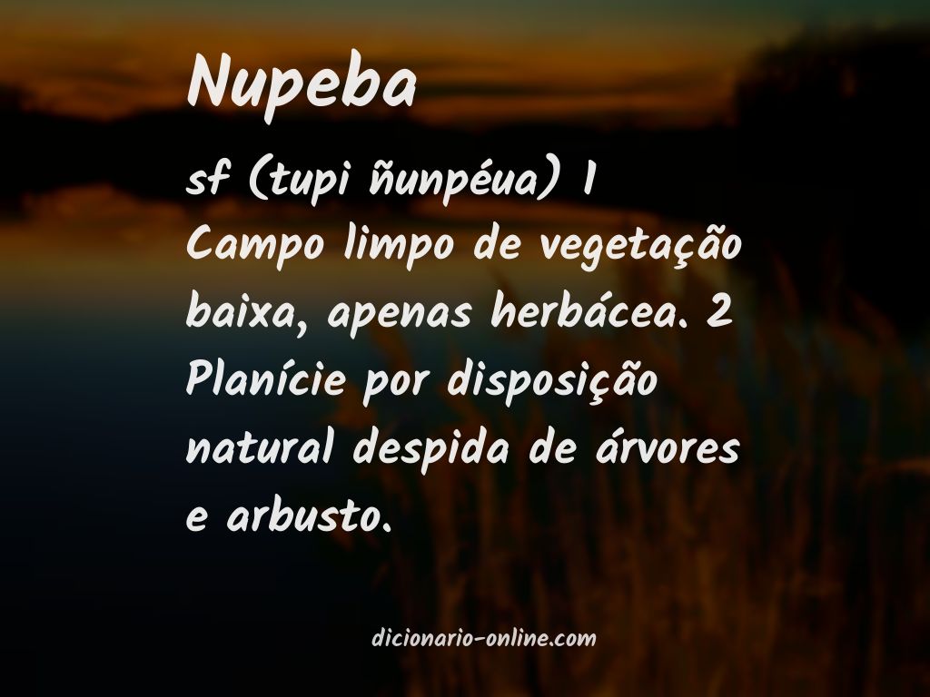 Significado de nupeba