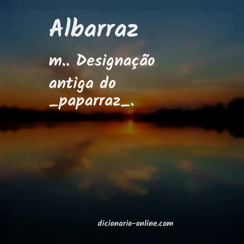 Significado de albarraz