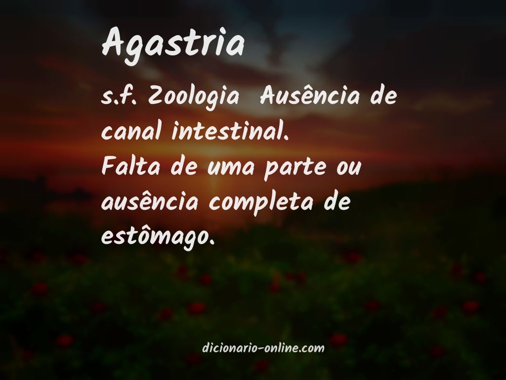 Significado de agastria