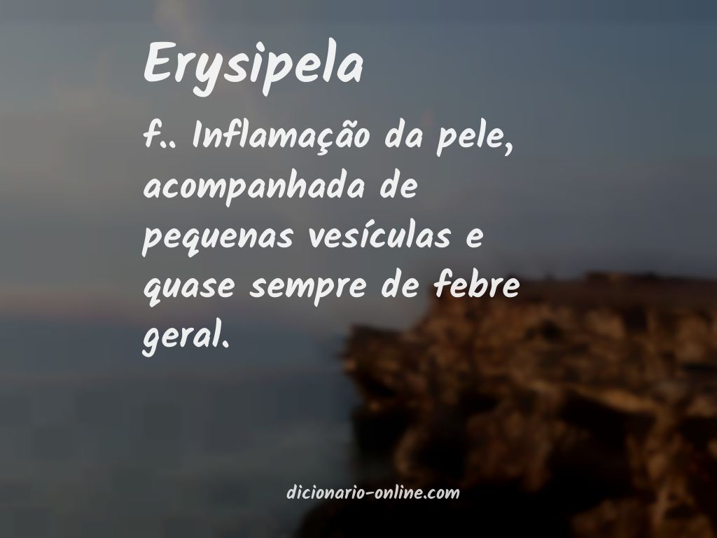 Significado de erysipela