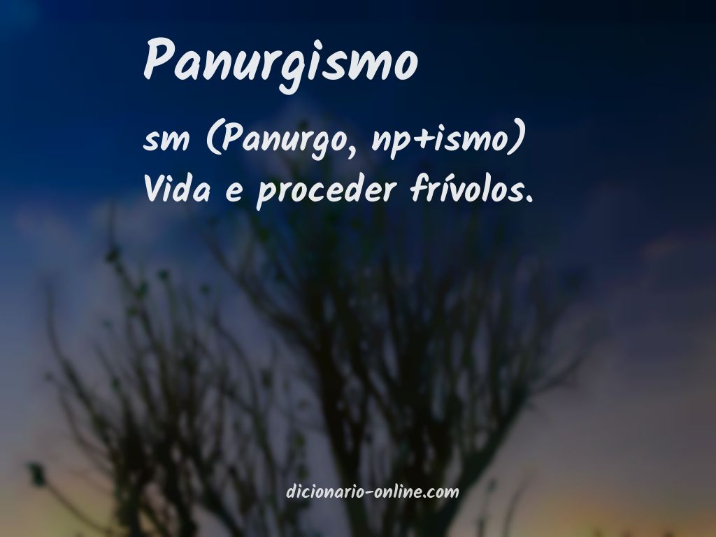 Significado de panurgismo