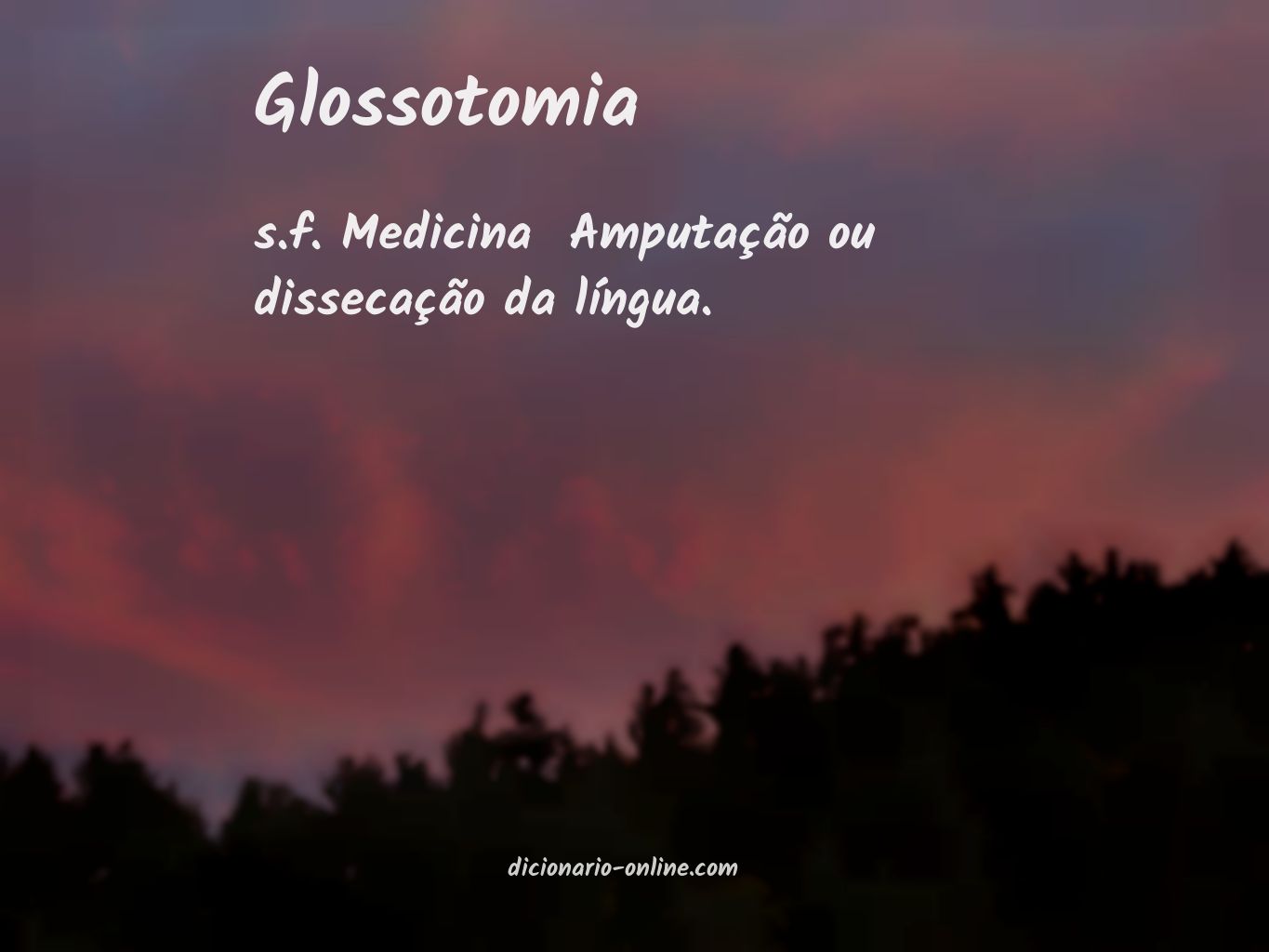 Significado de glossotomia