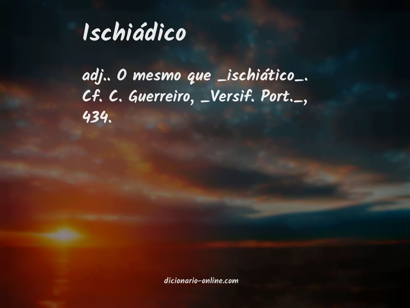 Significado de ischiádico