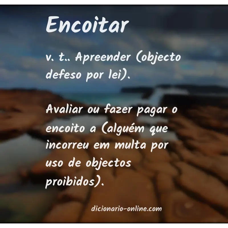 Significado de encoitar