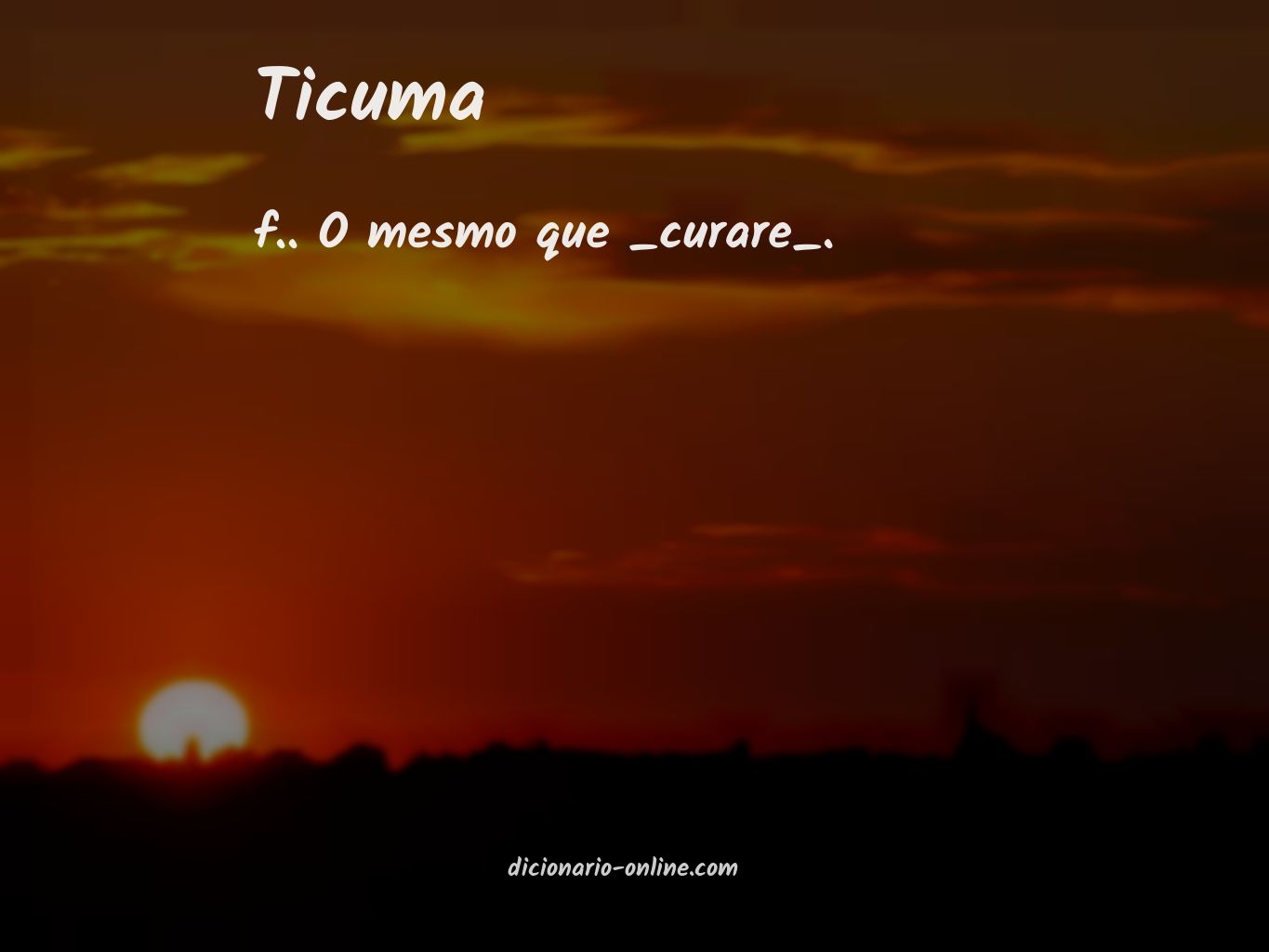 Significado de ticuma