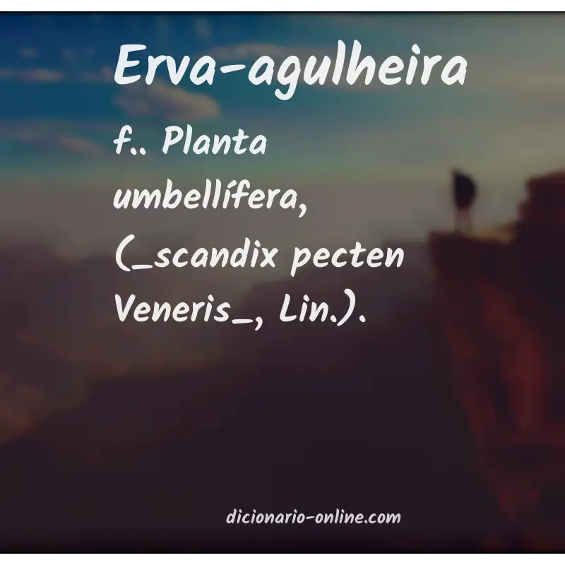 Significado de erva-agulheira