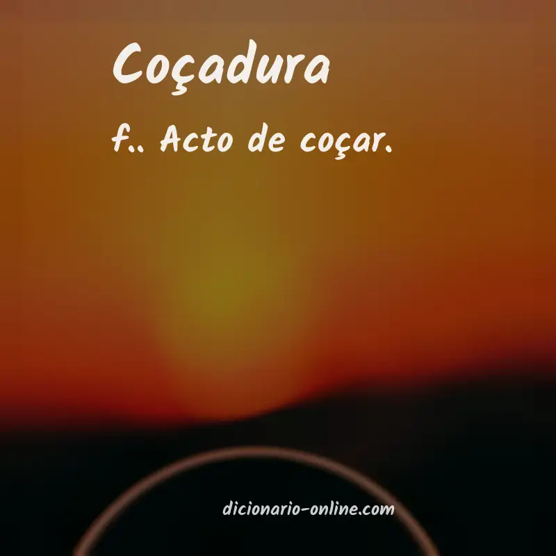 Significado de coçadura