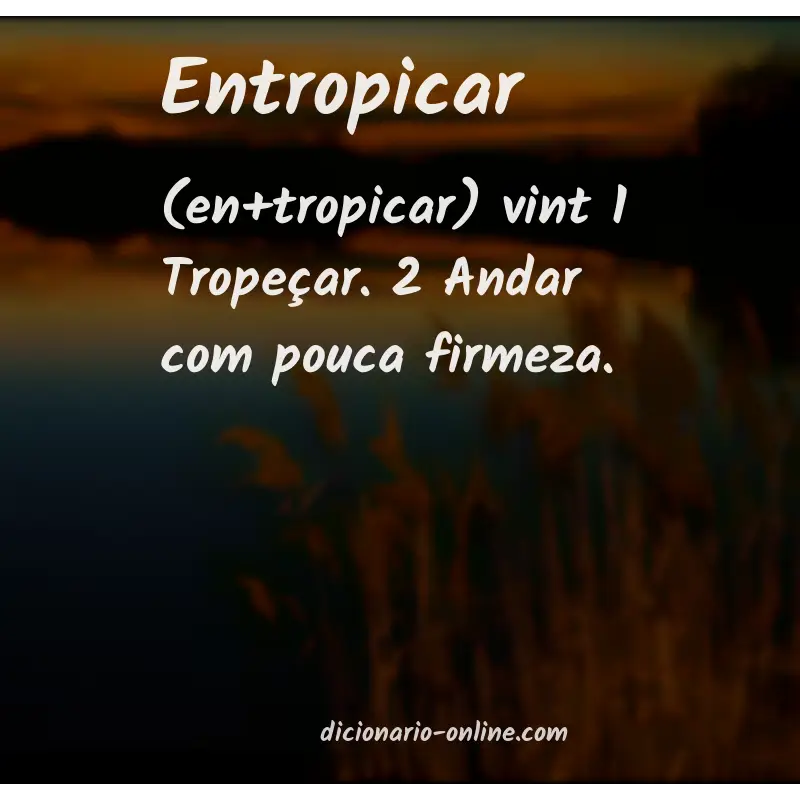 Significado de entropicar