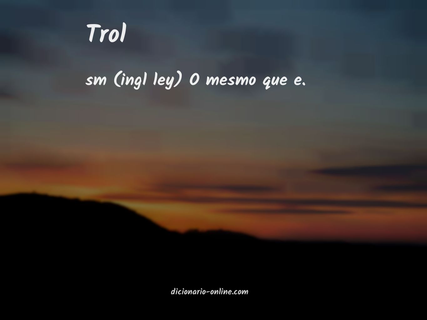 Significado de trol