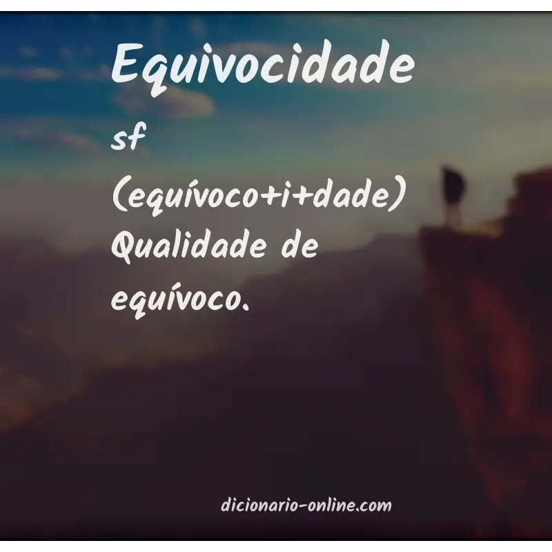 Significado de equivocidade