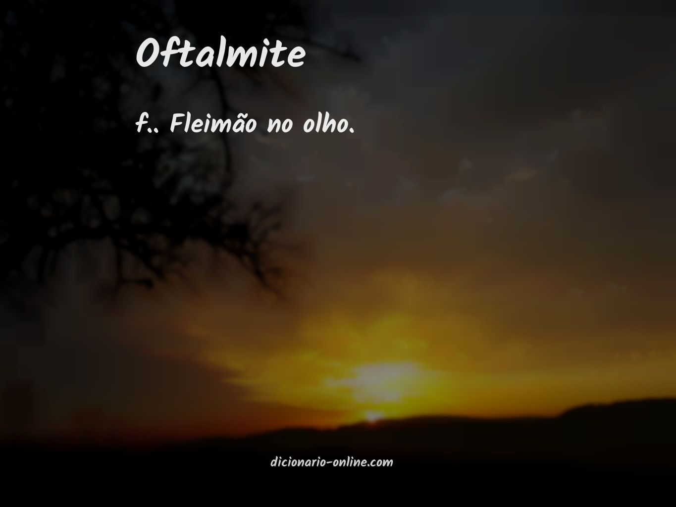 Significado de oftalmite