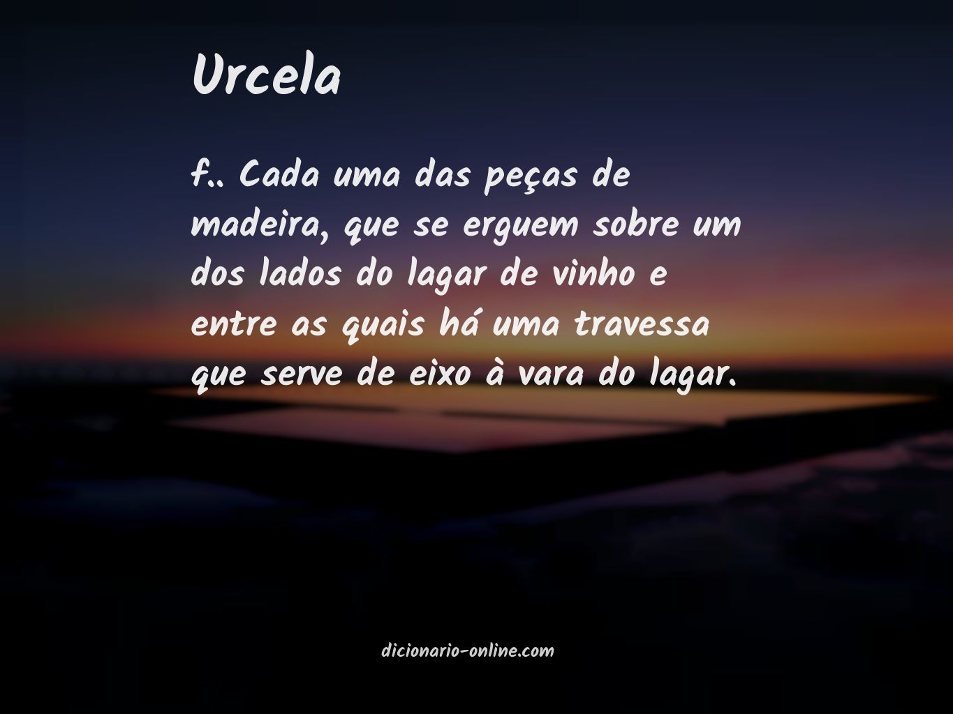 Significado de urcela