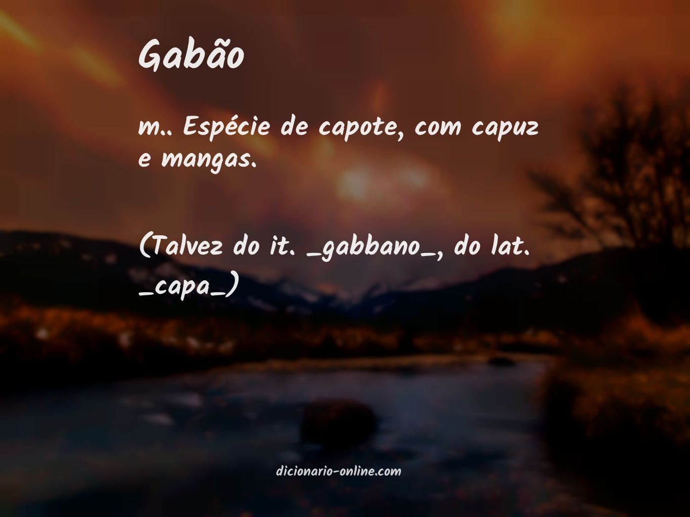 Significado de gabão