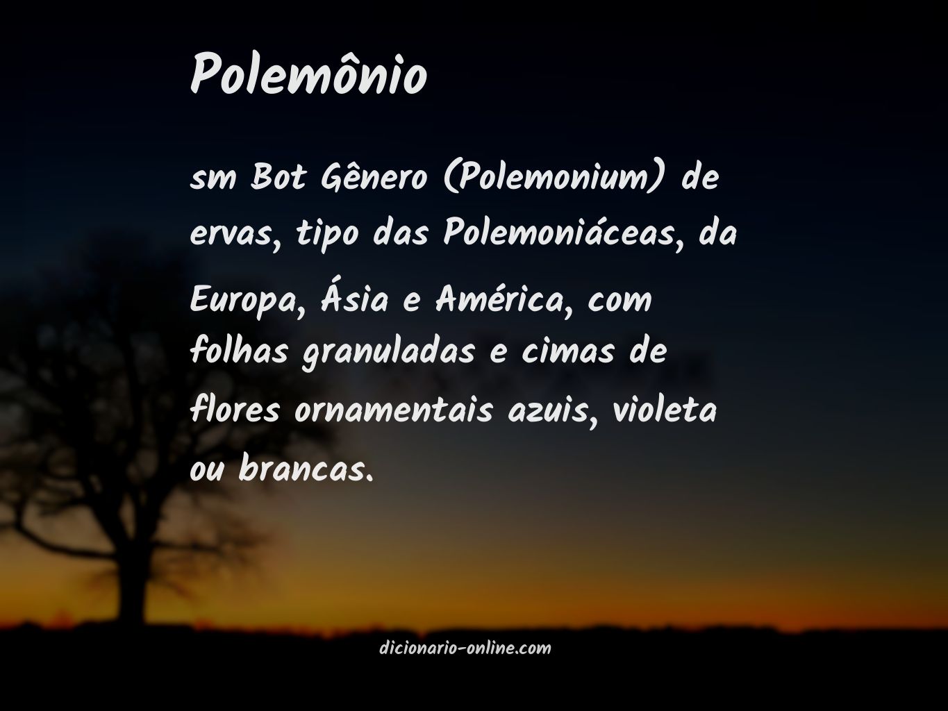 Significado de polemônio