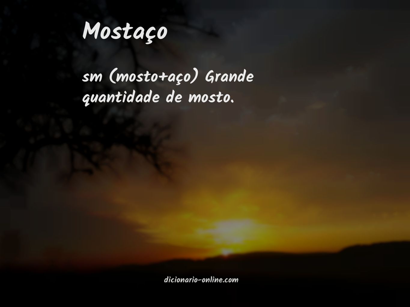 Significado de mostaço