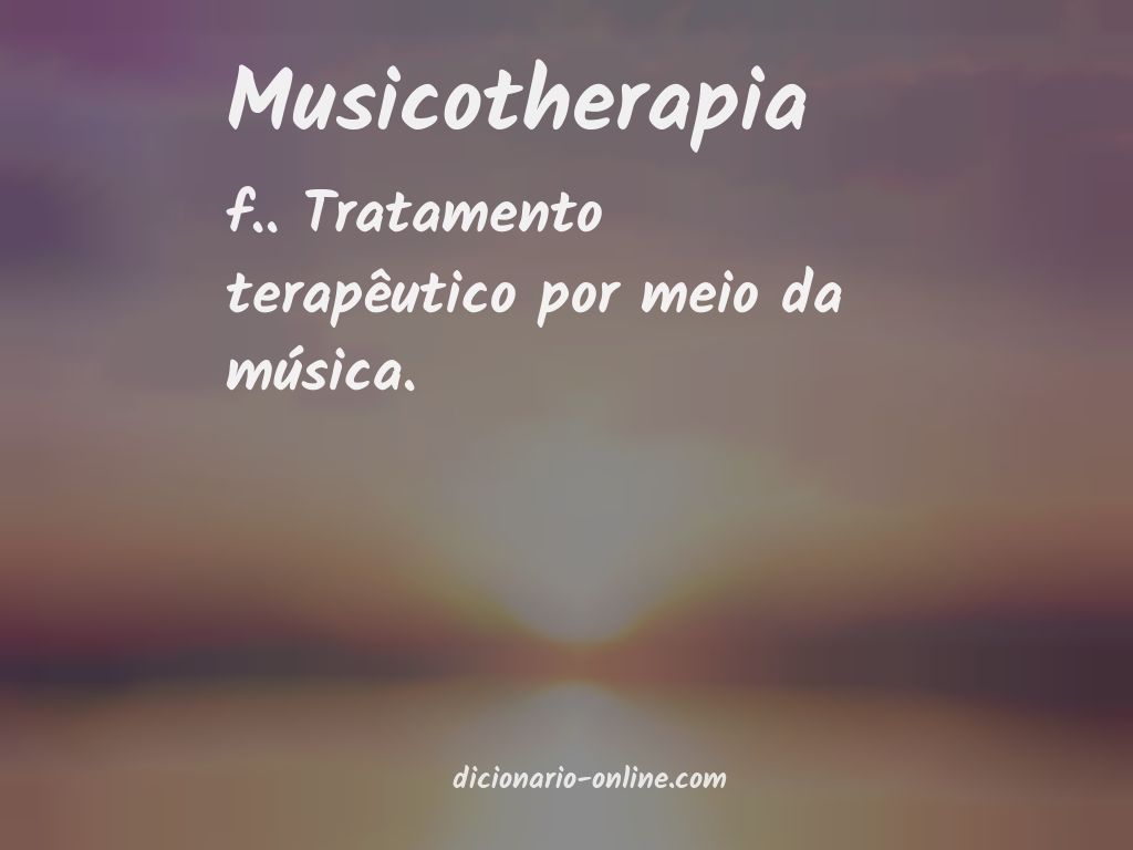 Significado de musicotherapia