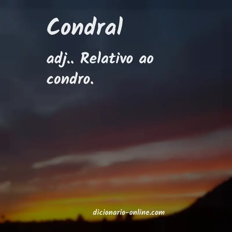 Significado de condral