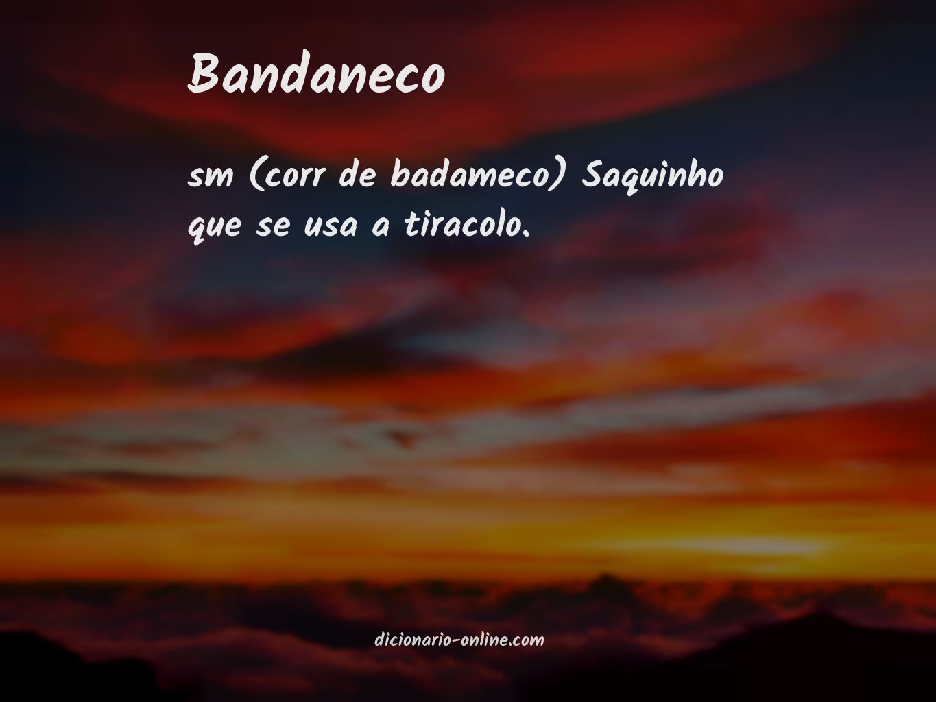 Significado de bandaneco